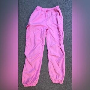 Art Class Windbreaker Pants Girls Size XL Light Pink With Pockets Cargo Pants